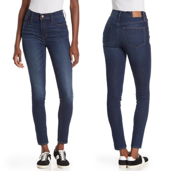 Like New Madewell Magic Pocket 9" Mid-Rise Skinny Jeans - Picture 1 of 5